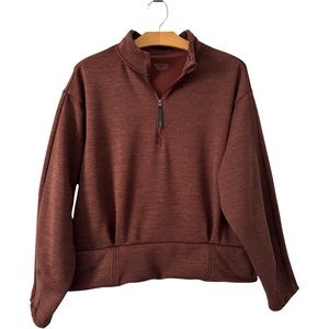 Athleta Half Zip Top | Size: Women’s Large | Color: Brown